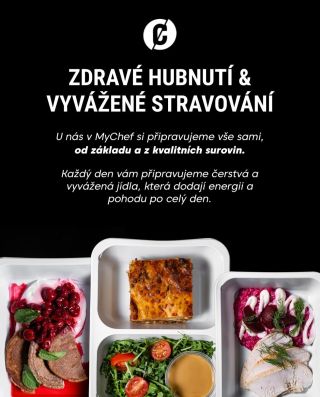 Pomáháme vám stát se... 🥰 šťastnější | ❤️ zdravější | 💪🏻 silnější Žijte ten nejlepší život. Jídlo nechte na nás. My©️Chef...