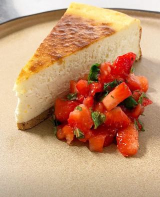 MyChef Dezert: Tvarohový koláč - CHEESECAKE. Jahody & máta 🍓🍰 #Cheesecake